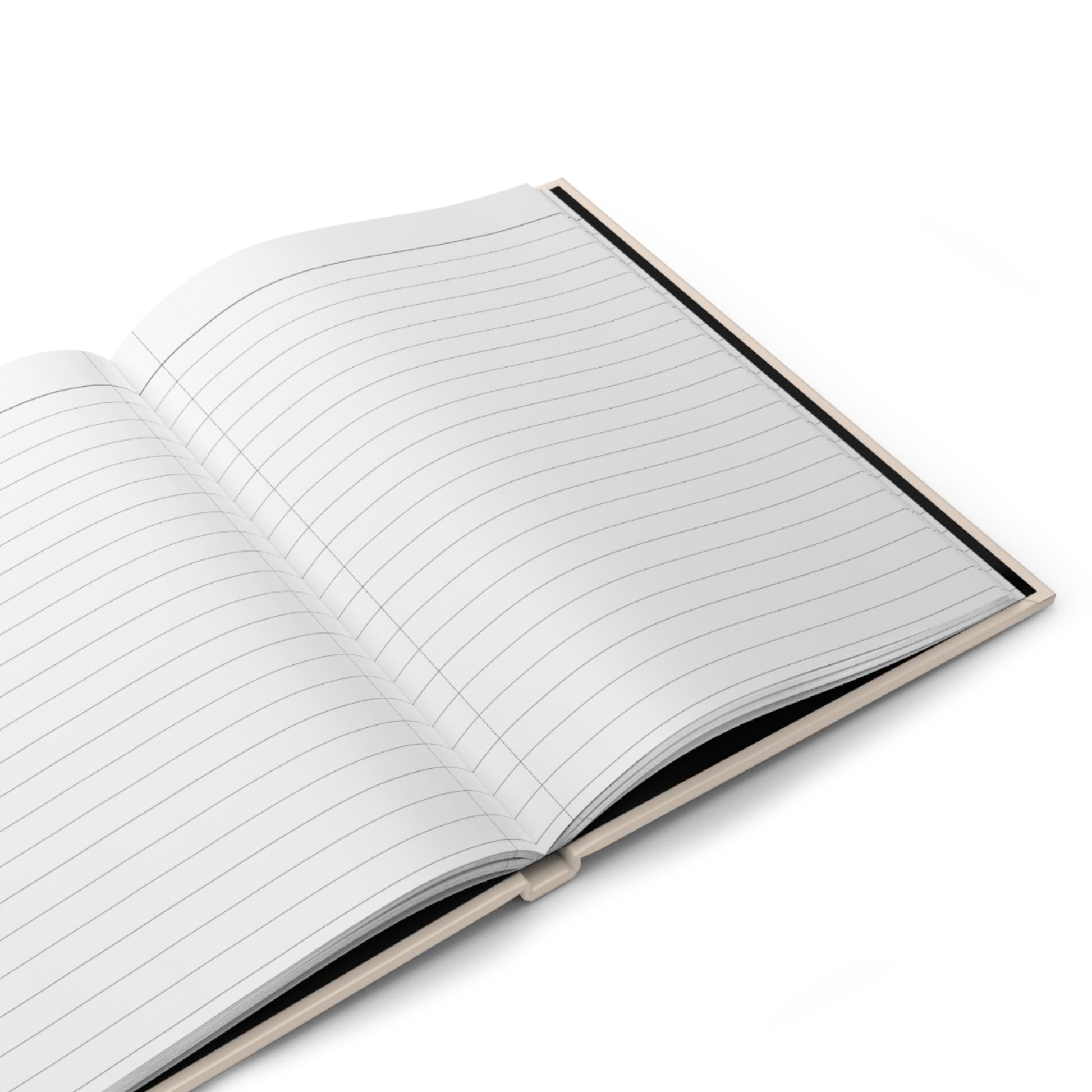 Geology Palaeontology Chart hardcover journal open showing 128 ruled pages for writing with matte finish and durable casewrap binding - LeBonJournal