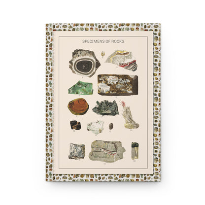 Gustav von Hayek journal front cover with 1887 Plate 118 mineral specimens opal jasper onyx - LeBonJournal
