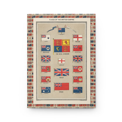 Harmsworth Atlas journal front cover with 1908 Flags of the British Empire chart - LeBonJournal