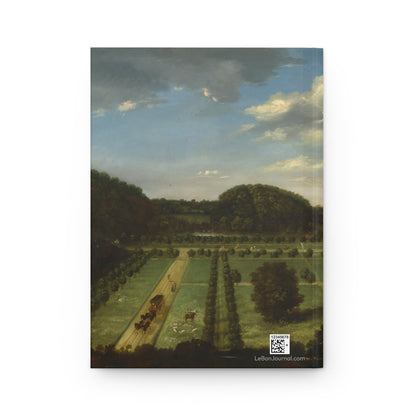Jan Siberechts journal back cover with 1675 Bayhall Kent countryside landscape detail - LeBonJournal