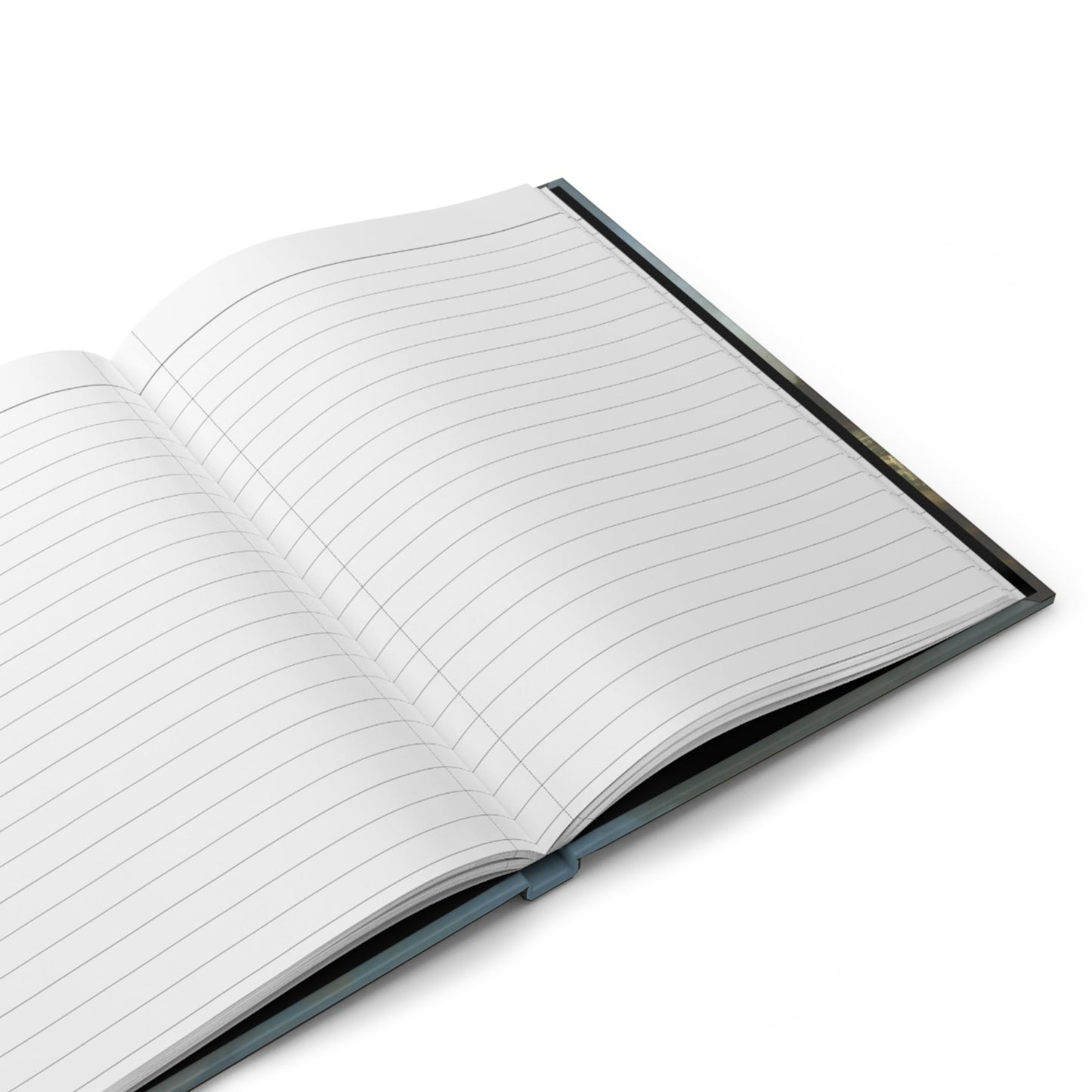Open Jan Siberechts landscape journal showing 150 lined perforated pages for travel notes - LeBonJournal