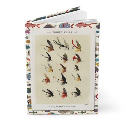 Mary Orvis Marbury 1892 trout flies journal with fly fishing pattern illustrations - LeBonJournal
