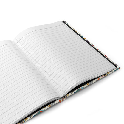 Open Mary Orvis Marbury fly fishing journal showing 150 lined perforated pages for fishing logs - LeBonJournal