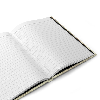 New York Wonder City hardcover journal open showing 128 ruled pages for writing with matte finish and durable casewrap binding - LeBonJournal