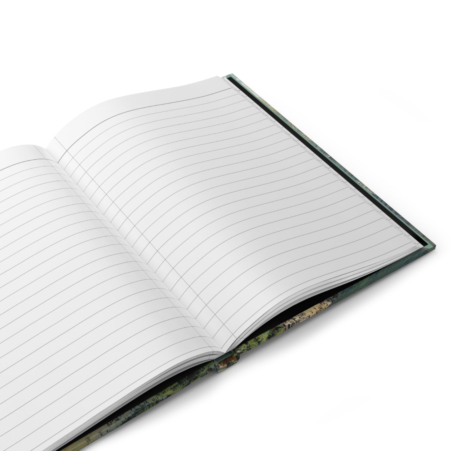 Open Paris travel journal showing 150 lined perforated pages for French adventures - LeBonJournal
