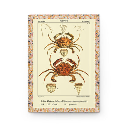 Crustacean journal front cover with Polydore Roux Portunus Tuberculatos crab Plate 32 - LeBonJournal