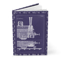 R. Menzel 1908 locomotive blueprint journal with steam engine technical illustration - LeBonJournal
