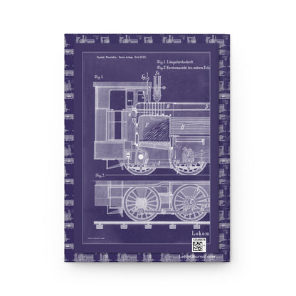 R. Menzel journal back cover with 1908 Lokomotiv rear section blueprint -  LeBonJournal

