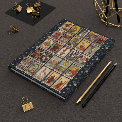 Lifestyle photo of Rider-Waite-Smith tarot journal styled for divination readings spiritual journaling and self-discovery - LeBonJournal