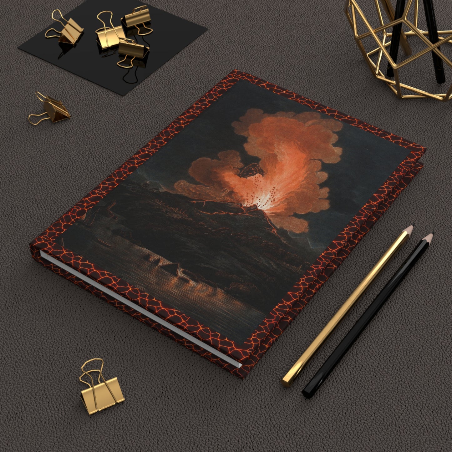 Lifestyle photo of Sir William Hamilton Vesuvius journal styled for geologists scientists and volcano enthusiasts - LeBonJournal