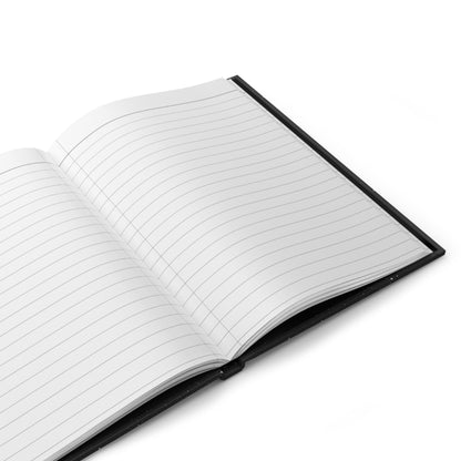Open solar system journal showing 150 lined perforated pages for astronomy notes - LeBonJournal

