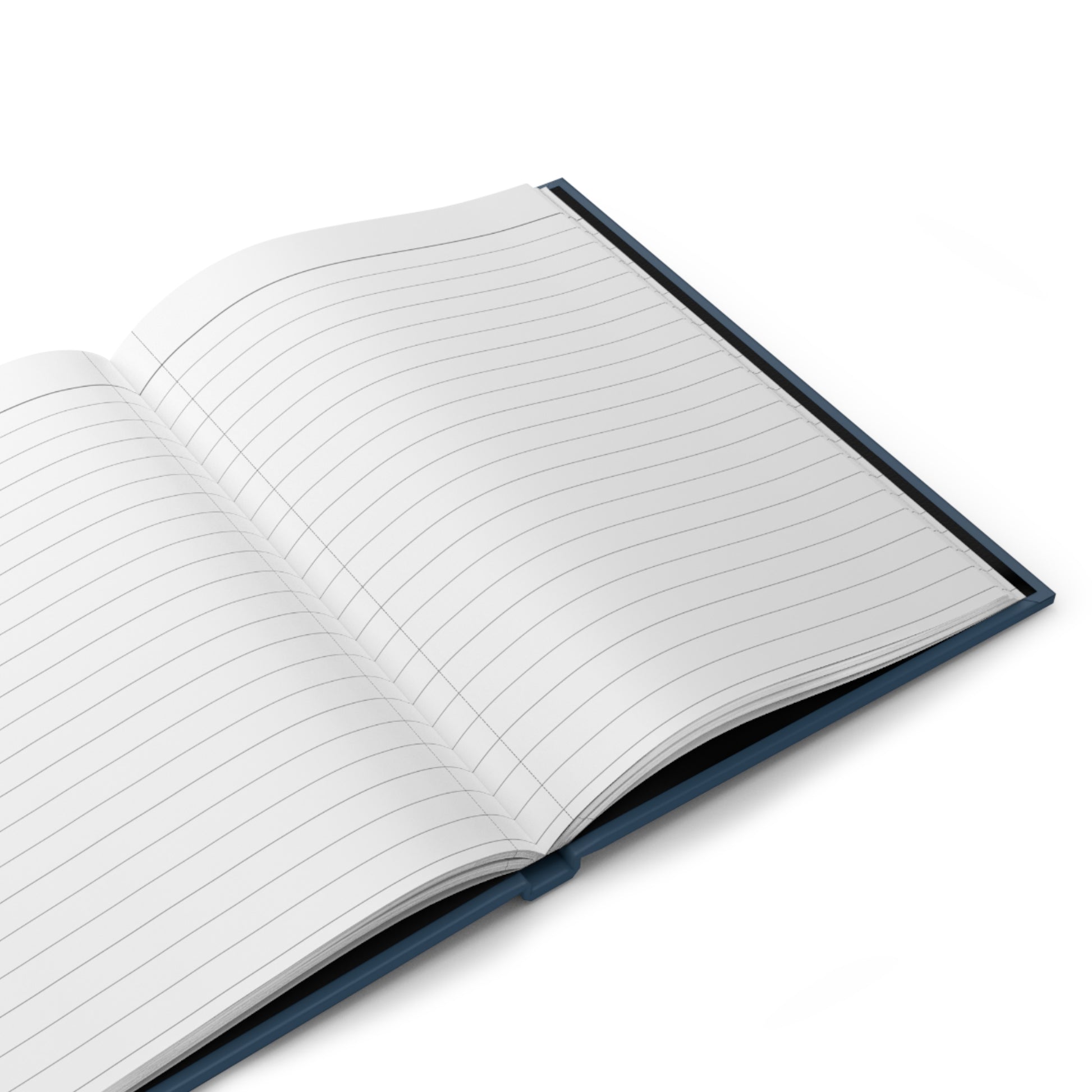 Open Vermeer Delft journal showing 150 lined perforated pages for art notes - LeBonjournal