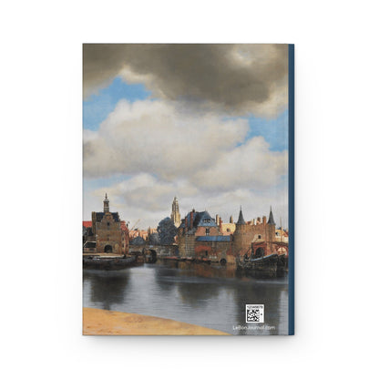 Vermeer journal back cover with View of Delft 1660-1661 Mauritshuis painting detail - LeBonJournal
