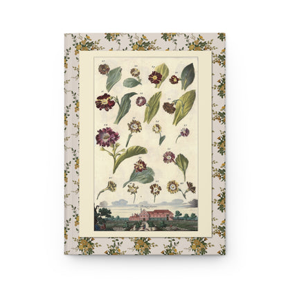 Medicinal flowers journal front cover with Volkamer Nürnbergische Hesperides botanical plate - LeBonJournal