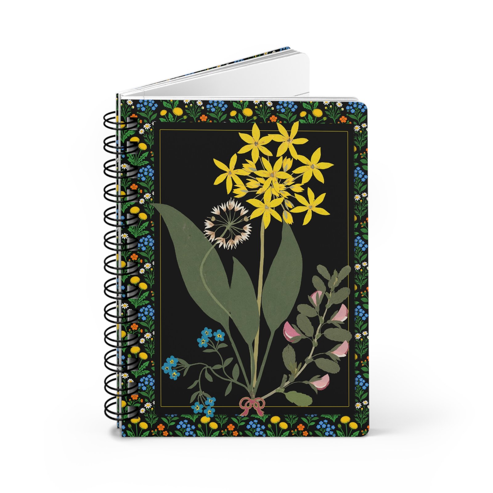 Wildflower Journal Spiral Bound Hero Spiral-bound edition of the 1835 botanical cut-paper flower journal hero display