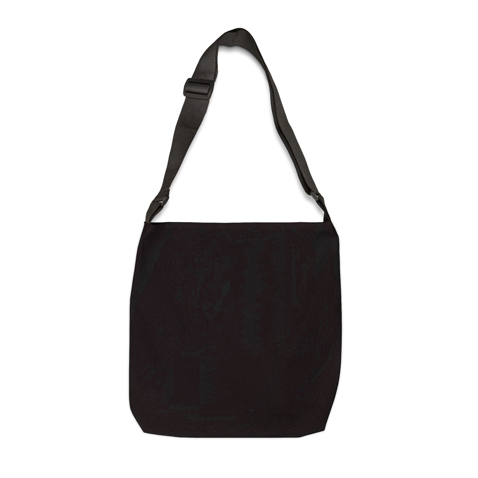 Large Solid Black Crossbody Bag 18x18 Size Larger 18x18 inch version of the Solid Black Crossbody Bag showcasing its spacious capacity.
