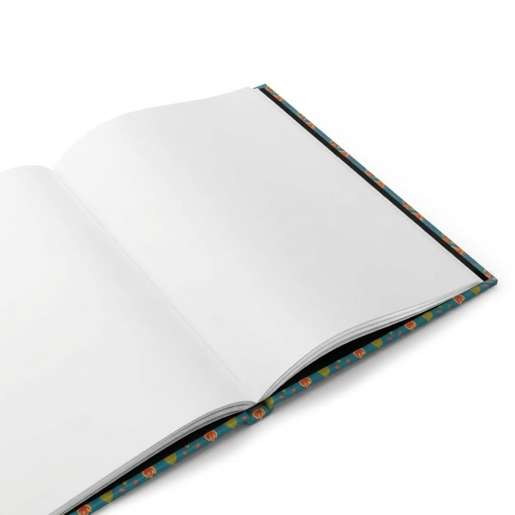 Wilderness Journal Blank Interior Pages Clean blank white pages inside the Wilderness Journal hardcover notebook.`